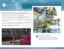 Tablet Screenshot of estanciaresidences.com